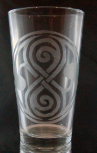 buy cheap one of a kind Gallifrey doctor who etched glass