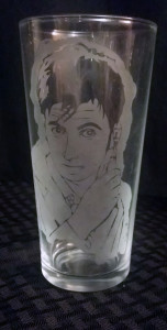 buy cheap one of a kind Gallifrey doctor who etched glass 10th doctor david tennant