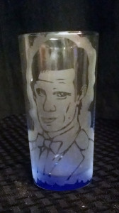 buy cheap one of a kind Gallifrey doctor who etched glass 11th doctor matt smith