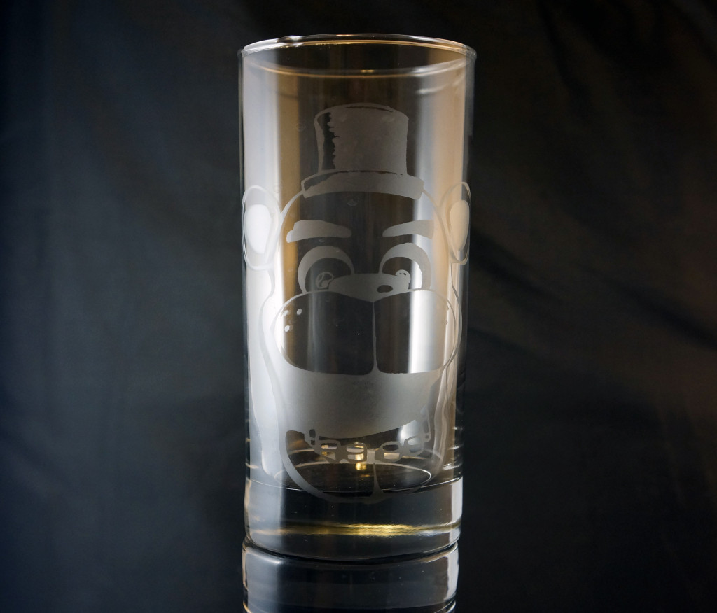 buy handmade five nights at freddy's freddy fazbear etched glass